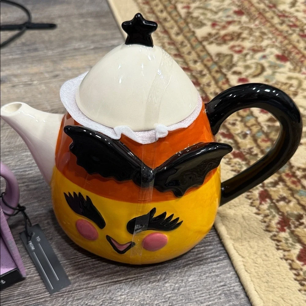 Colorful Tea Set with Purple Mug